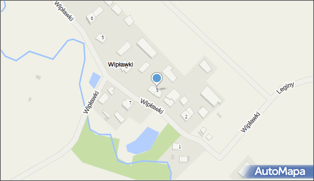 Wipławki, Wipławki, 3, mapa Wipławki