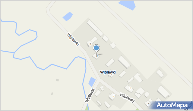 Wipławki, Wipławki, 5, mapa Wipławki