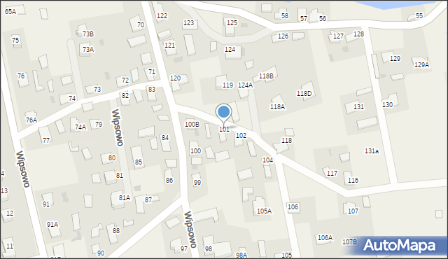 Wipsowo, Wipsowo, 101, mapa Wipsowo