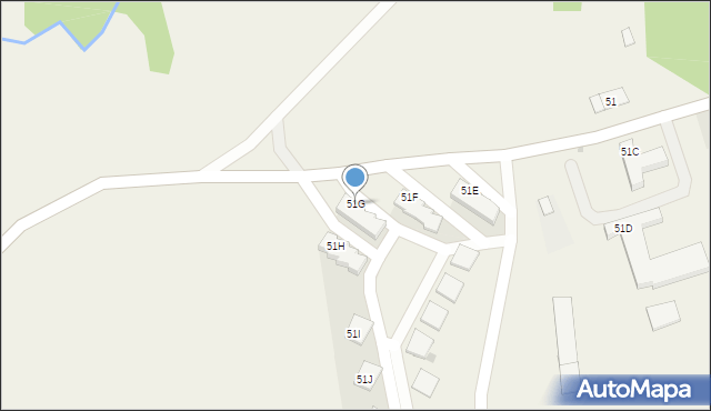 Wipsowo, Wipsowo, 51G, mapa Wipsowo