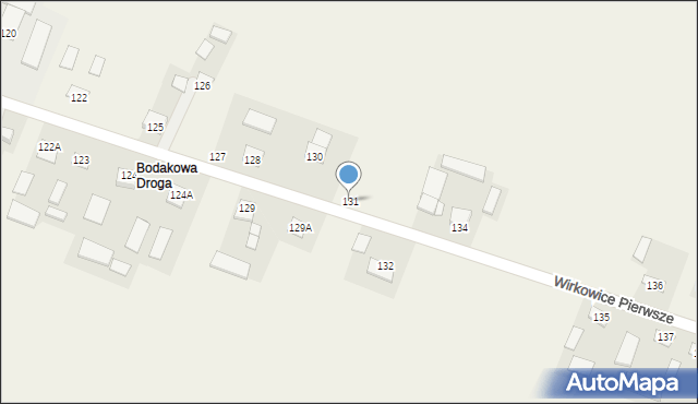 Wirkowice Pierwsze, Wirkowice Pierwsze, 131, mapa Wirkowice Pierwsze