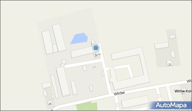 Wirów, Wirów, 24, mapa Wirów