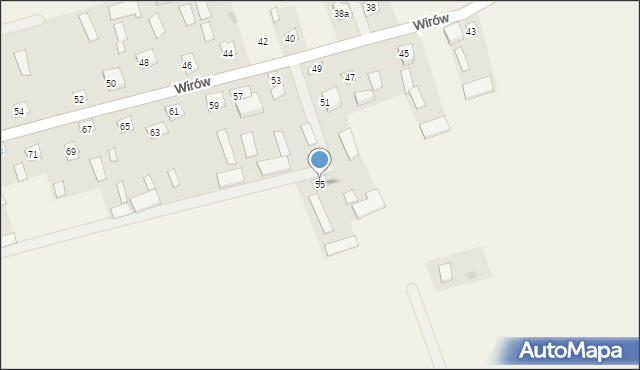 Wirów, Wirów, 55, mapa Wirów