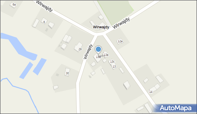 Wirwajdy, Wirwajdy, 13B, mapa Wirwajdy