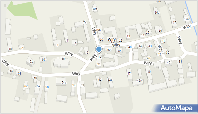 Wiry, Wiry, 51a, mapa Wiry