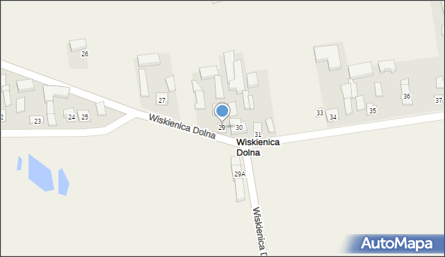 Wiskienica Dolna, Wiskienica Dolna, 29, mapa Wiskienica Dolna