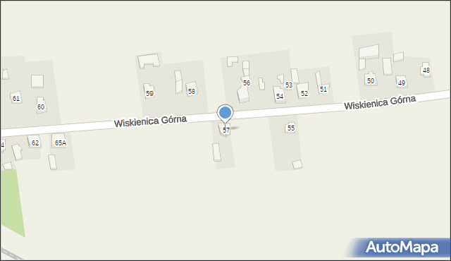 Wiskienica Górna, Wiskienica Górna, 57, mapa Wiskienica Górna