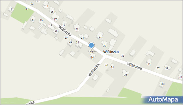 Wiśliczka, Wiśliczka, 28, mapa Wiśliczka