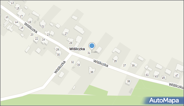 Wiśliczka, Wiśliczka, 33, mapa Wiśliczka