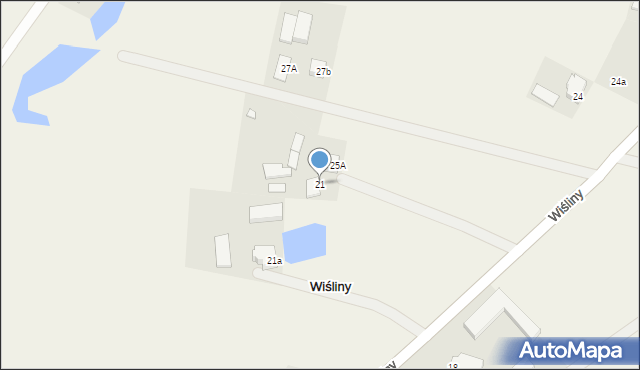 Wiśliny, Wiśliny, 21, mapa Wiśliny