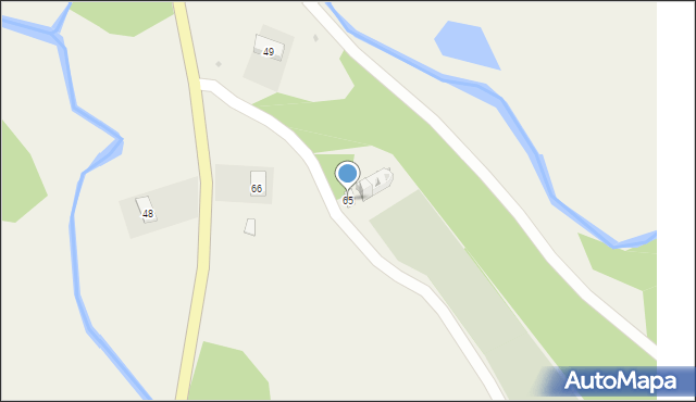 Wisłok Wielki, Wisłok Wielki, 65, mapa Wisłok Wielki