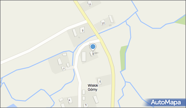 Wisłok Wielki, Wisłok Wielki, 8, mapa Wisłok Wielki