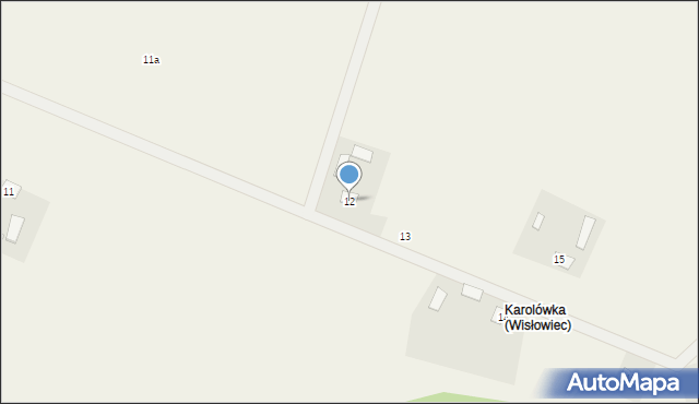 Wisłowiec, Wisłowiec, 12, mapa Wisłowiec