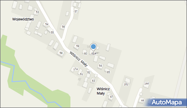 Wiśnicz Mały, Wiśnicz Mały, 61A, mapa Wiśnicz Mały