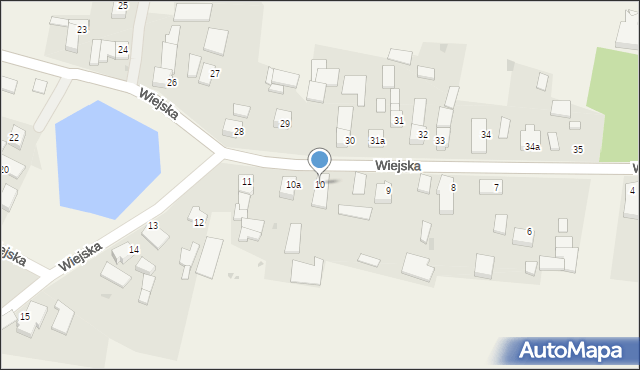 Wiśnicze, Wiejska, 10, mapa Wiśnicze