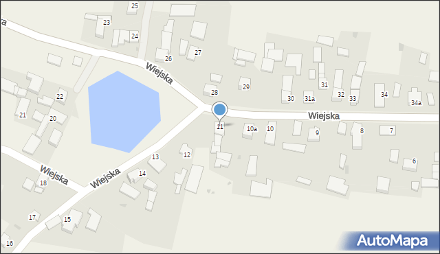 Wiśnicze, Wiejska, 11, mapa Wiśnicze