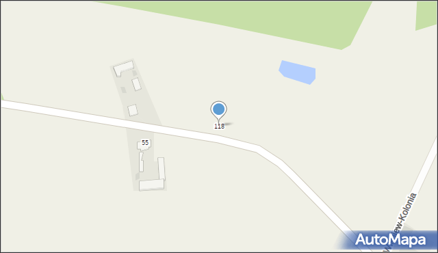 Wiśniew-Kolonia, Wiśniew-Kolonia, 118, mapa Wiśniew-Kolonia