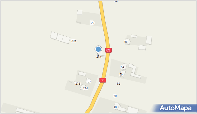 Wiśniew-Kolonia, Wiśniew-Kolonia, 27a, mapa Wiśniew-Kolonia