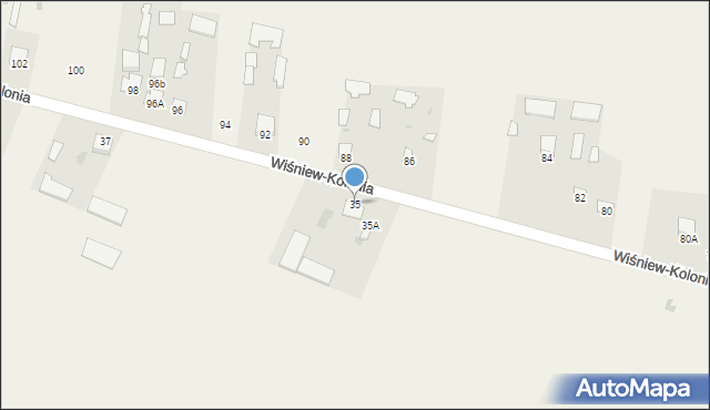 Wiśniew-Kolonia, Wiśniew-Kolonia, 35, mapa Wiśniew-Kolonia