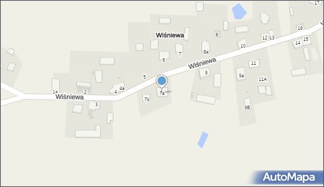 Wiśniewa, Wiśniewa, 7a, mapa Wiśniewa