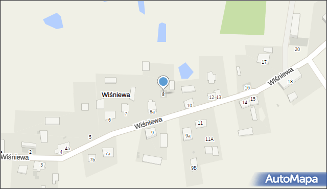 Wiśniewa, Wiśniewa, 8, mapa Wiśniewa