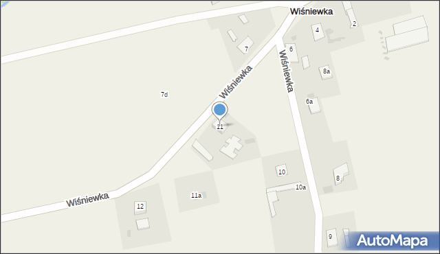 Wiśniewka, Wiśniewka, 11, mapa Wiśniewka