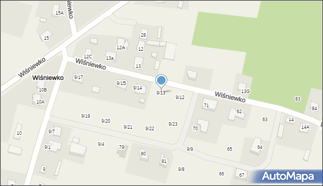 Wiśniewko, Wiśniewko, 9/13, mapa Wiśniewko