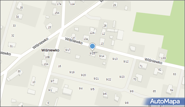 Wiśniewko, Wiśniewko, 9/15, mapa Wiśniewko