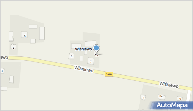 Wiśniewo, Wiśniewo, 7a, mapa Wiśniewo