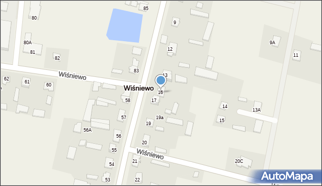 Wiśniewo, Wiśniewo, 16, mapa Wiśniewo