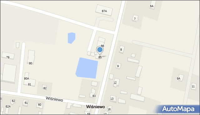 Wiśniewo, Wiśniewo, 85, mapa Wiśniewo