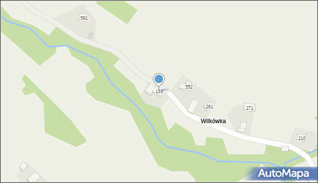 Wiśniowa, Wiśniowa, 133, mapa Wiśniowa