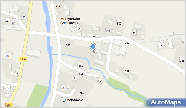 Wiśniowa, Wiśniowa, 174, mapa Wiśniowa