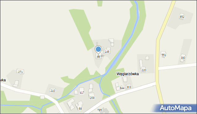 Wiśniowa, Wiśniowa, 66, mapa Wiśniowa