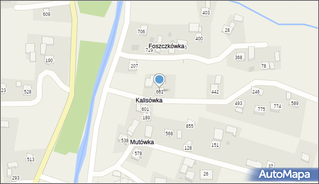 Wiśniowa, Wiśniowa, 661, mapa Wiśniowa