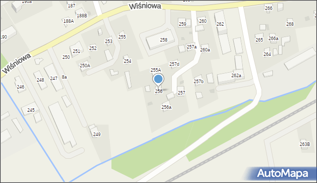 Wiśniowa, Wiśniowa, 256, mapa Wiśniowa