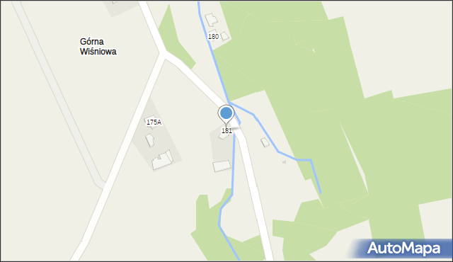 Wiśniowa, Wiśniowa, 181, mapa Wiśniowa