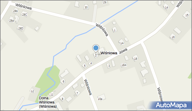 Wiśniowa, Wiśniowa, 2, mapa Wiśniowa