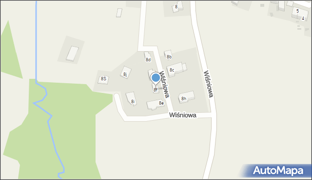 Wiśniowa, Wiśniowa, 8f, mapa Wiśniowa