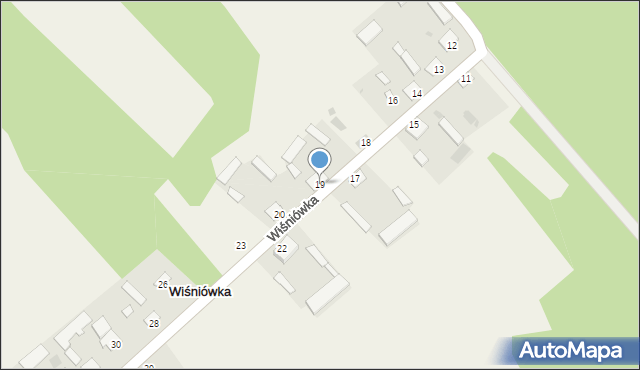 Wiśniówka, Wiśniówka, 19, mapa Wiśniówka