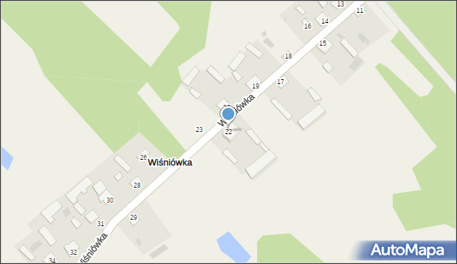 Wiśniówka, Wiśniówka, 22, mapa Wiśniówka