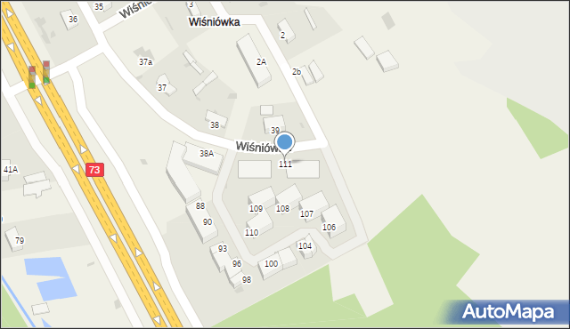 Wiśniówka, Wiśniówka, 111, mapa Wiśniówka