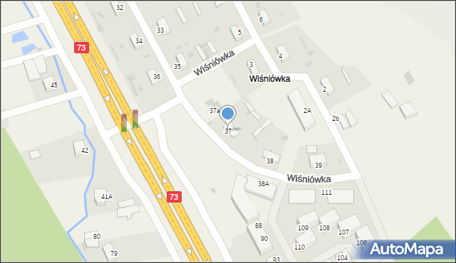 Wiśniówka, Wiśniówka, 37, mapa Wiśniówka