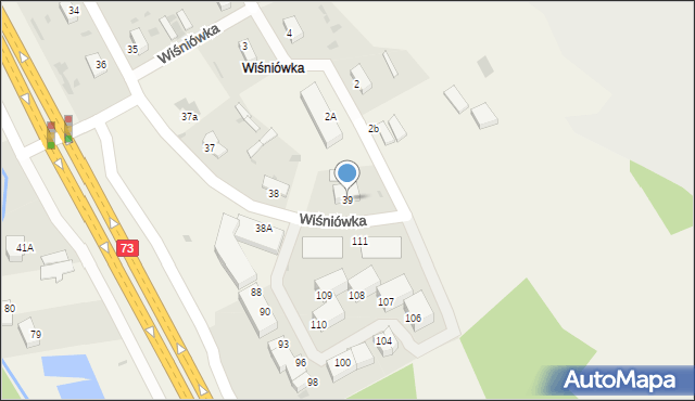 Wiśniówka, Wiśniówka, 39, mapa Wiśniówka