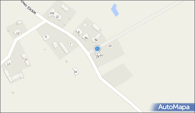 Wiśniowo Ełckie, Wiśniowo Ełckie, 2a, mapa Wiśniowo Ełckie