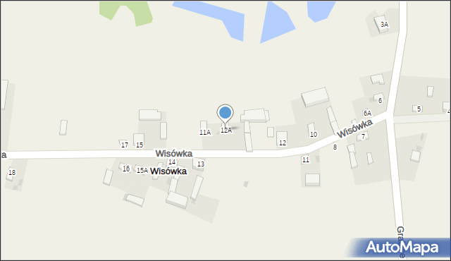 Wisówka, Wisówka, 12A, mapa Wisówka