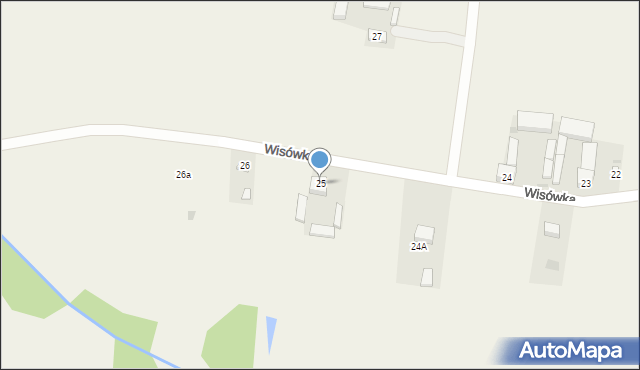 Wisówka, Wisówka, 25, mapa Wisówka