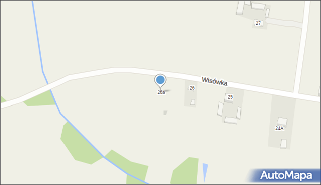 Wisówka, Wisówka, 26a, mapa Wisówka