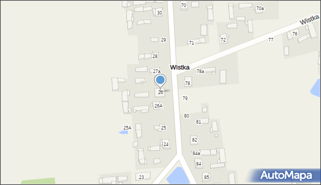 Wistka, Wistka, 26, mapa Wistka