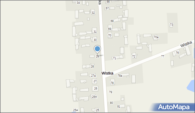 Wistka, Wistka, 29, mapa Wistka